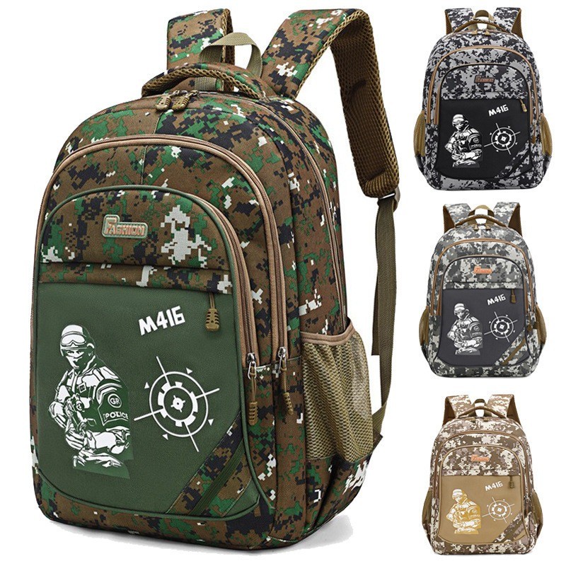 Camouflage Elementary School Backpack Children's Backpack Boy 1-6 Grade ...