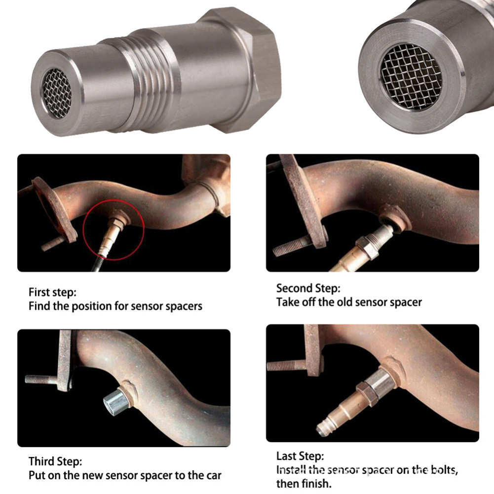 [cologoog.ph] Catalytic Converter Stainless Steel O2 Sensor Extender