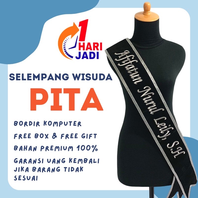Graduation SASH (1St Anniversary) SASH/PREMIUM Computer Embroidery ...