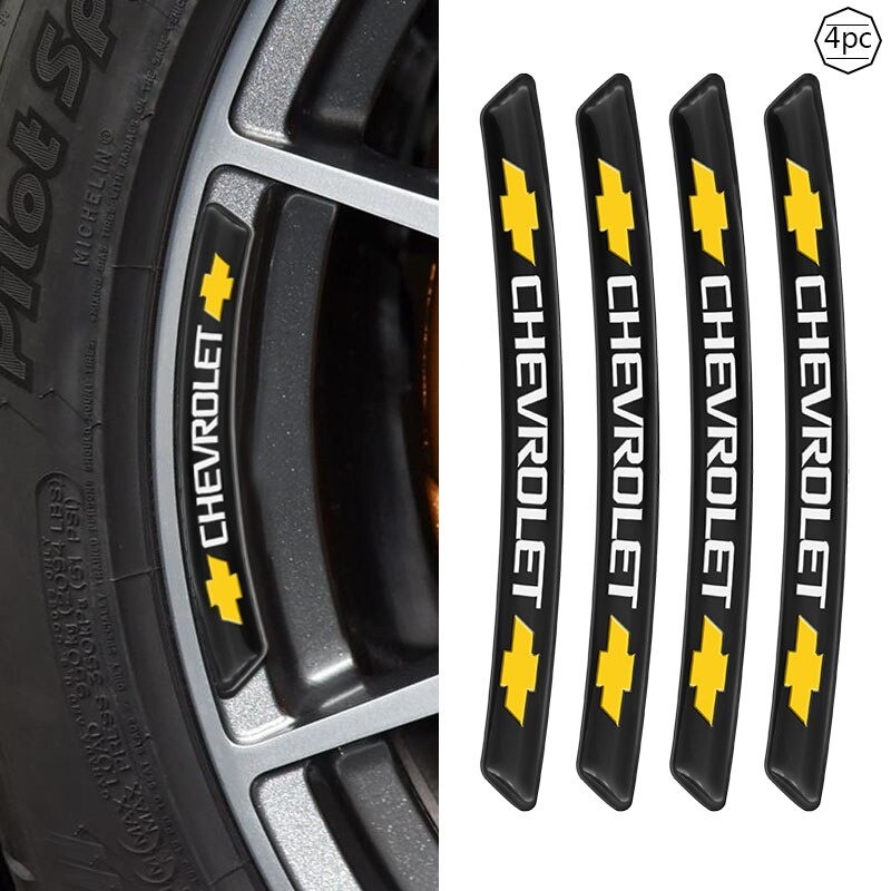 4pcs Car Decal Sticker Wheels Rims Racing Car Sticker for Chevrolets ...