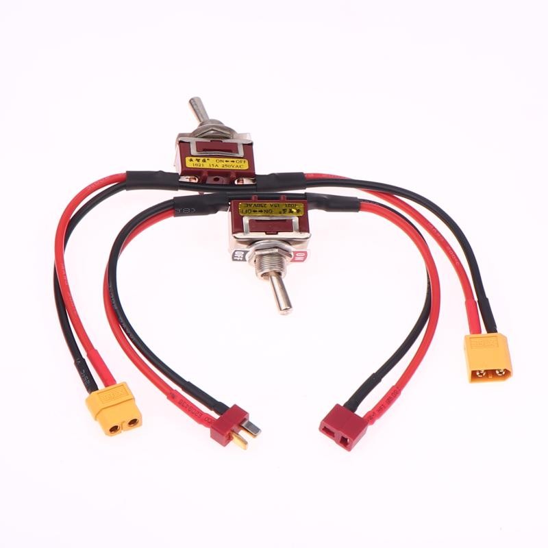 Warm 1 Piece XT60 XT90 T-Plug Power ON-OFF Toggle 12/14AWG Large ...