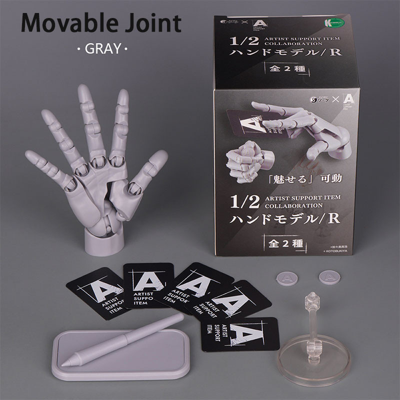 1/2 Scale Movable Joint Right Hand Model Simulation Hand Painting ...
