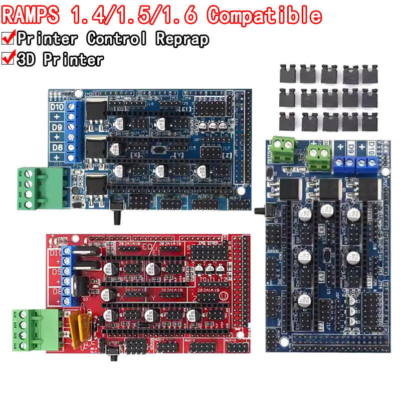 RAMPS 1.4 1.5 1.6 Panel Part Motherboard 3D Printers Parts Shield Red ...