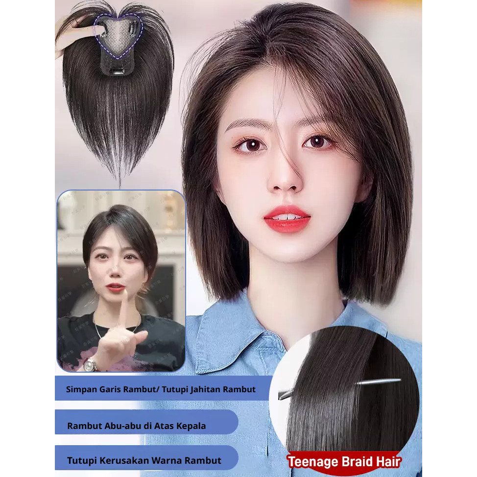 Hair Piece Thin and Translucent Light and Senseless Hairpin Natural ...