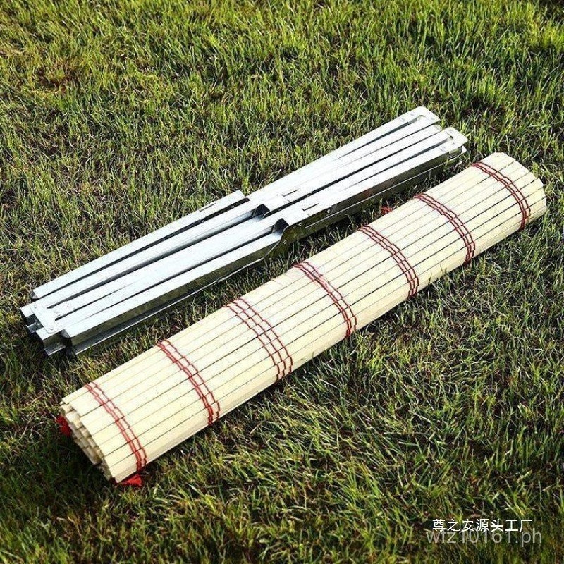 Street Vendor Stall Folding Rack Bamboo Mat Display Rack Portable ...