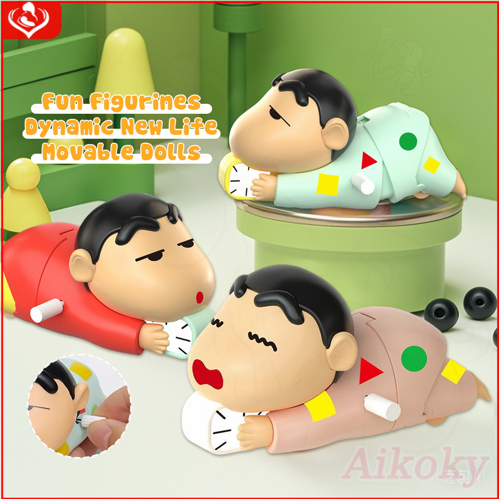 Aikoky Authentic Crayon Shin-Chan Anime Cute Wind-up Doll Series ...