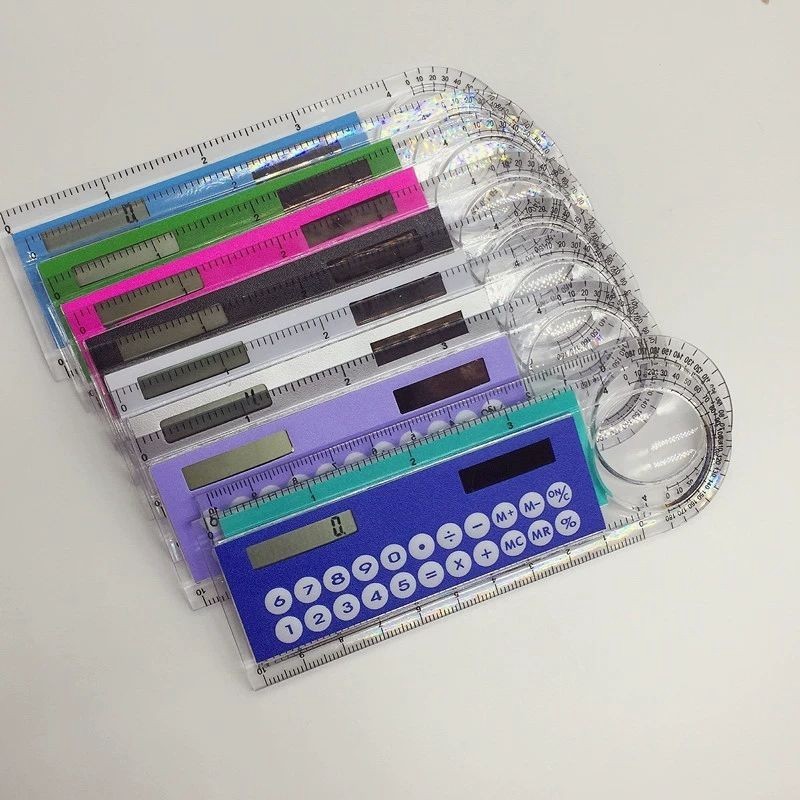 Ruler Multifunctional 10cm Ruler Student Stationery Protractor | Shopee ...