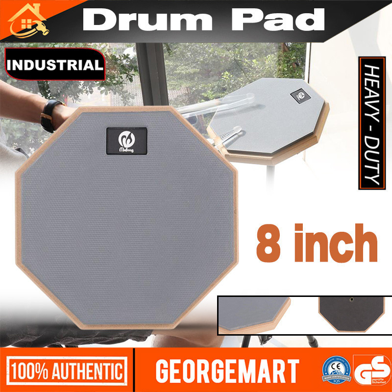 Rubber Wooden Dumb Drum Practice Training Drum Pad Music Instruments 8 ...