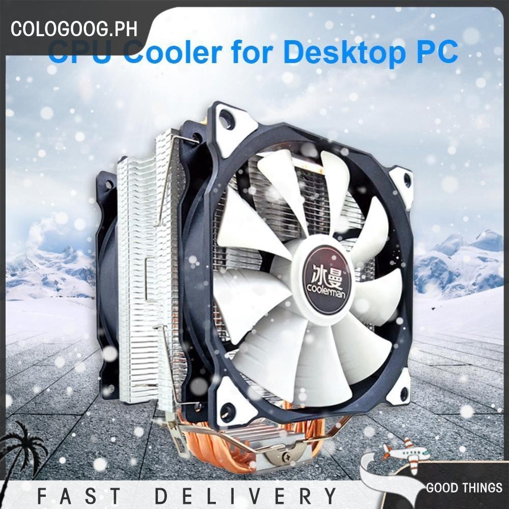SNOWMAN MT6 12cm CPU Fan 6 Pure Copper Heat Pipes Desktop PC 4 Pin PWM ...