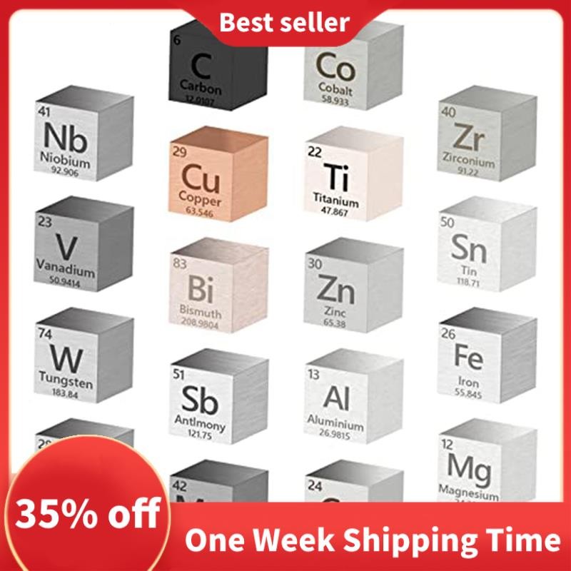 Available 18 Pcs Metal Elements Cube Elements Cube 99.99% High Purity ...