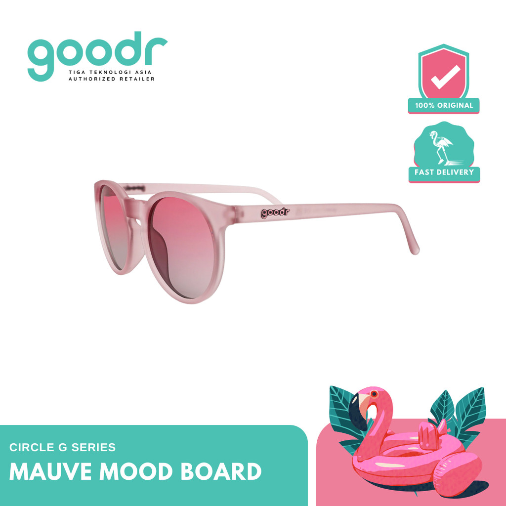 Goodr Circle G Mauve Mood Board Sunglasses