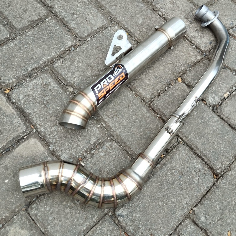 Prospeed EXHAUST pipe high Mouth Canister Tube 51mm wave100/125 dash110 ...
