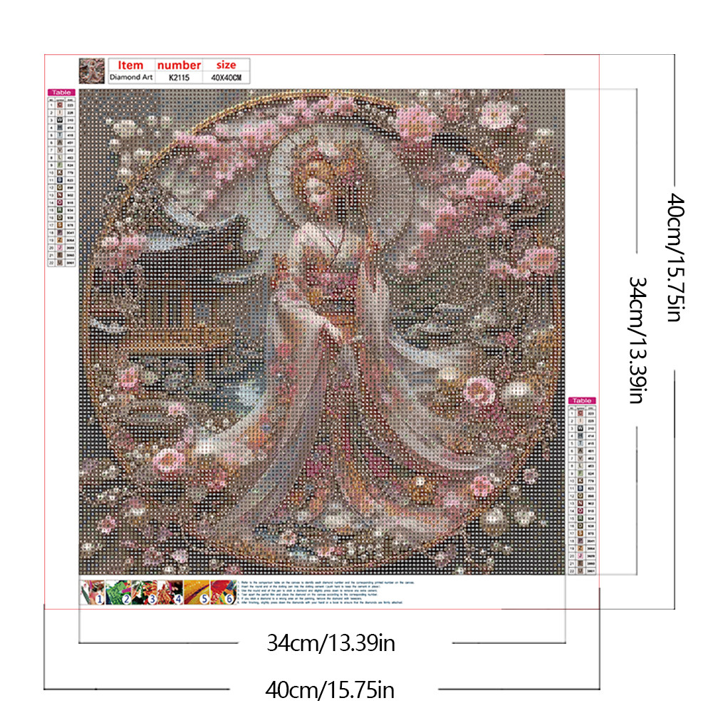 5D DIY Full Round Drill Diamond Painting Beauty Kit Home Decor Art ...