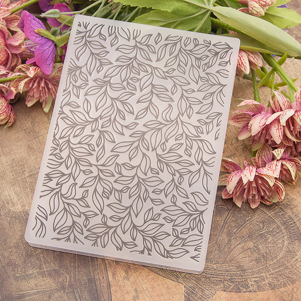 DIY Scrapbooking Plastic Flower Embossing Folder Template for Album ...
