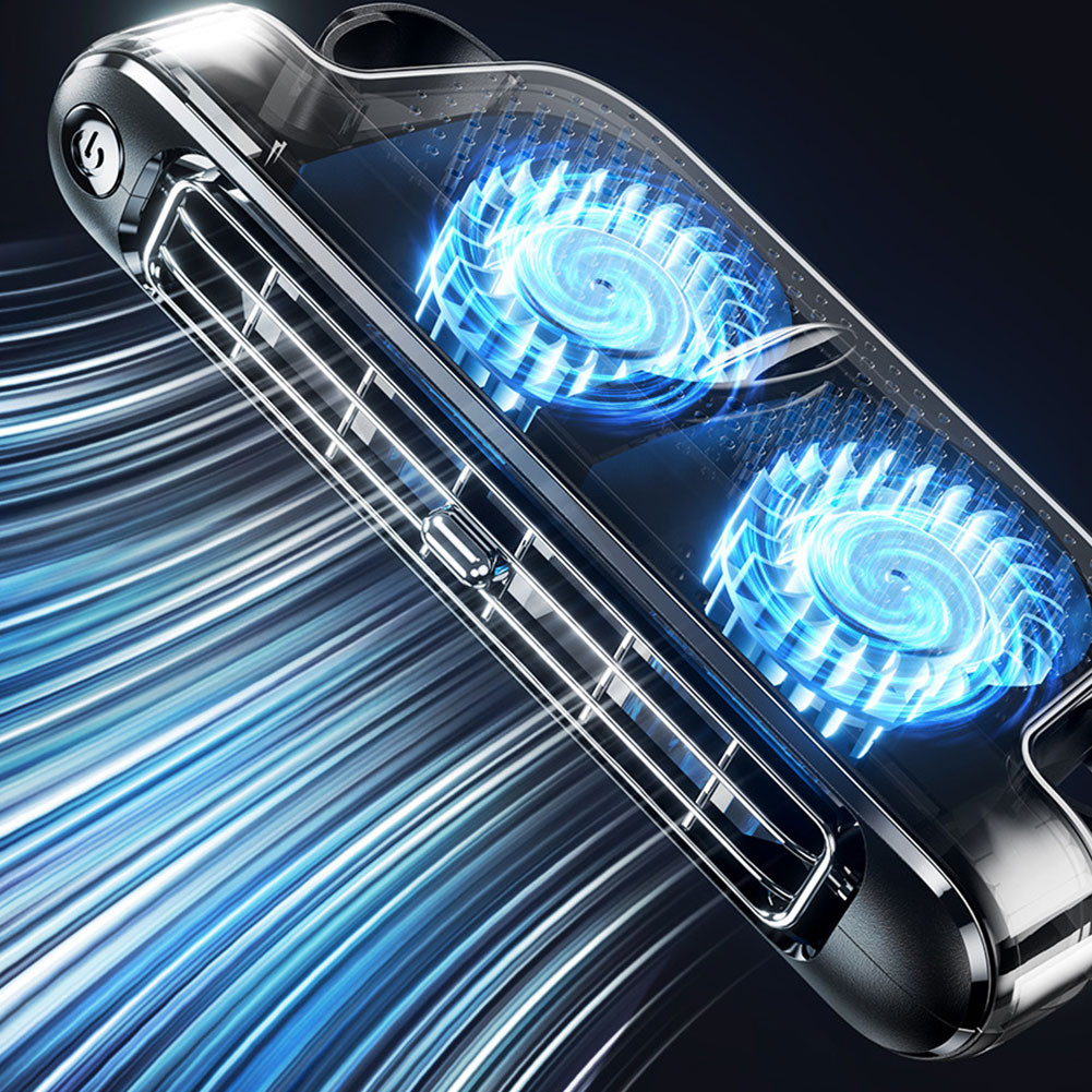 Car Headrest Cooling Air Fan 3 Speeds Adjustable Car Interior Rear