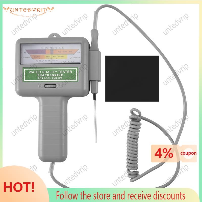 【untedvrip】 Water PH Chlorine Tester Swimming Pool Quality Spa Level