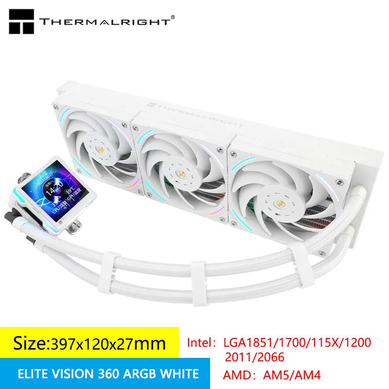 Thermalright ELITE VISION 360 ARGB All-in-one water cooling radiator，2. ...