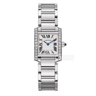 Cartier Trendy Charm Diamond Ring Tank Classic Luxury Stainless Steel ...