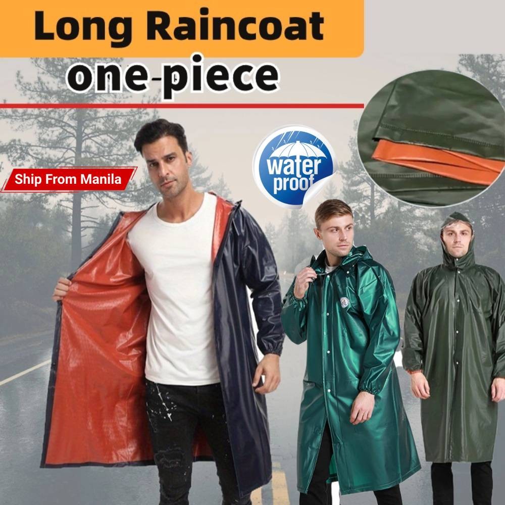 Poncho Raincoat For Rider Motorcycle Onesie Raincoat Waterproof PVC ...