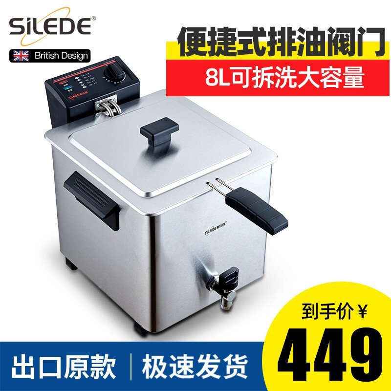 Slede Electric Fryer Household Deep Frying Pan Small Constant