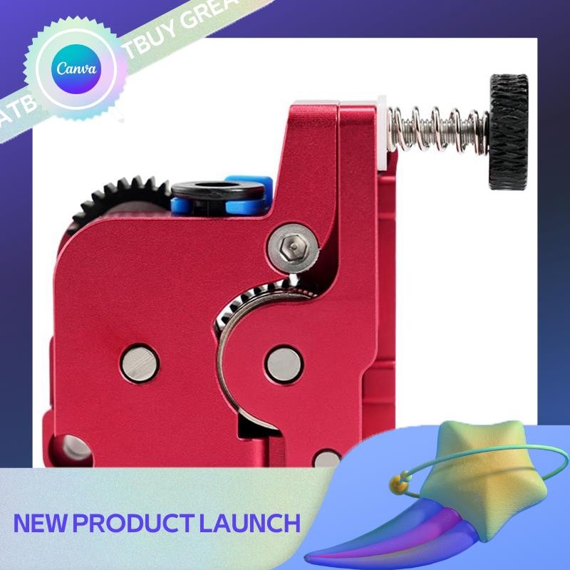 greatbuy Upgraded K1 Extruder Full Metal 1.75mm Filament No Motor Extrusion Kit POM Dual Gear