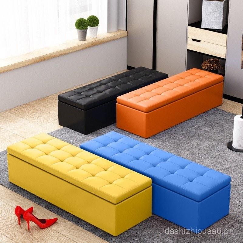 +++Storage Stool Storage Bench Seat Sofa Stool Rectangular Storage Box ...