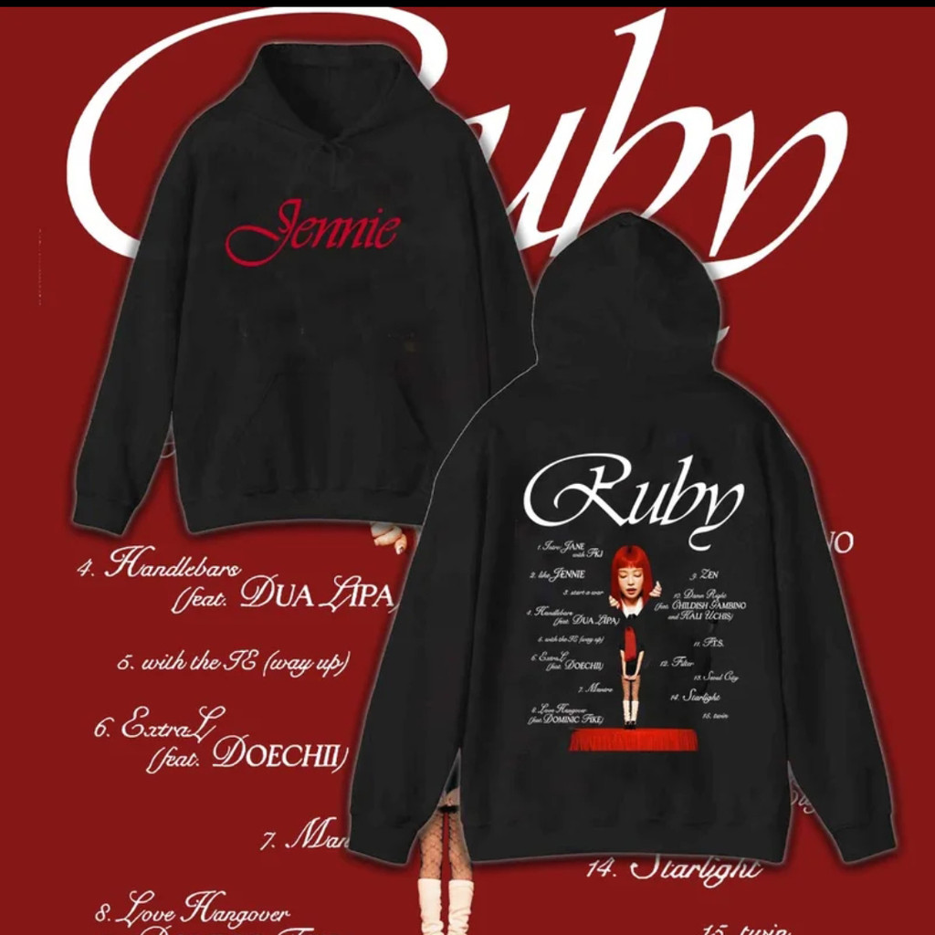 BH2 BLACKPINK RUBY JENNIE Hoodie Anime Sweatshirt Unisex Long