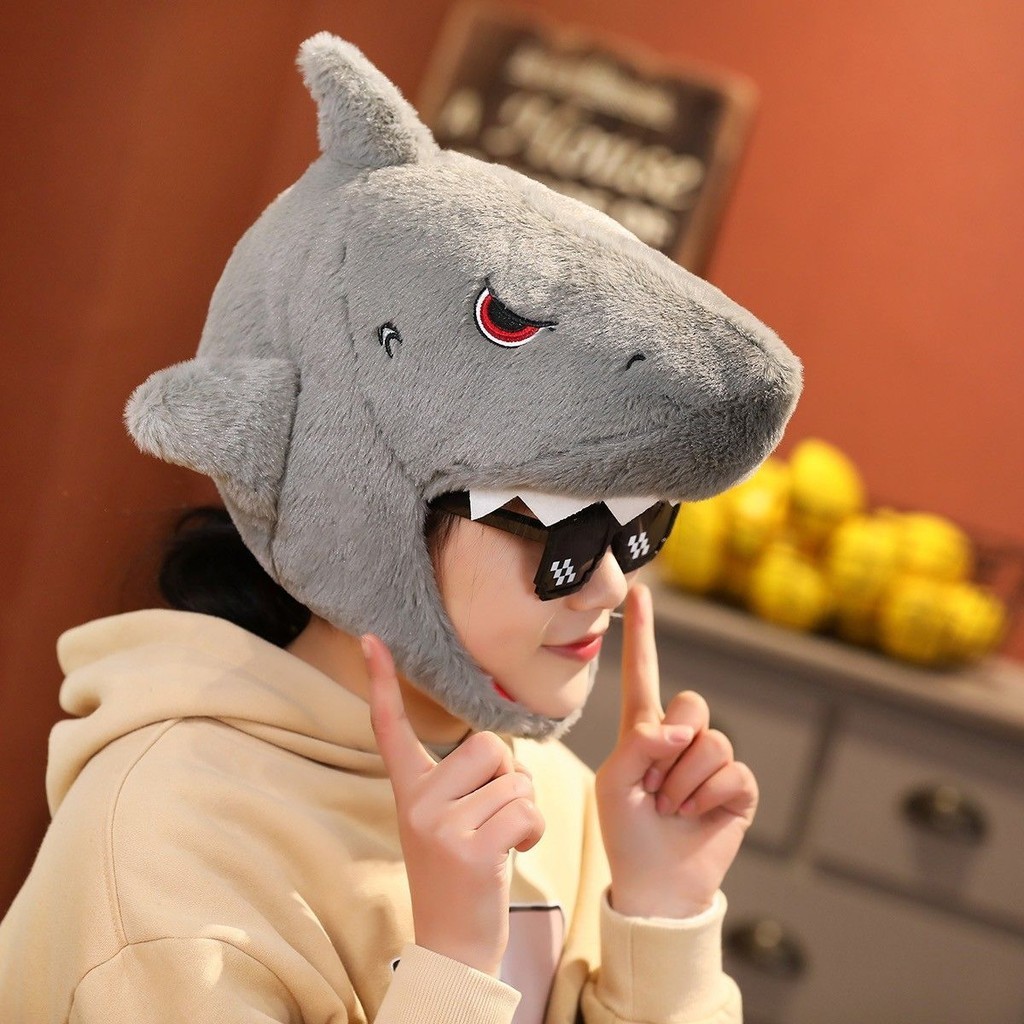 Japan Japan Korea Funny Shark Dinosaur Headgear Hat Keep Warm Photo ...