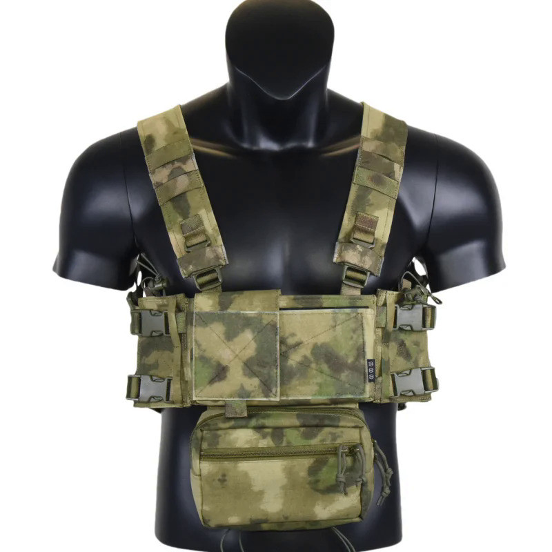 Micro Chest Rig with 5.56/7.62 Magazine Holder,Wing Pouches,Dangler ...