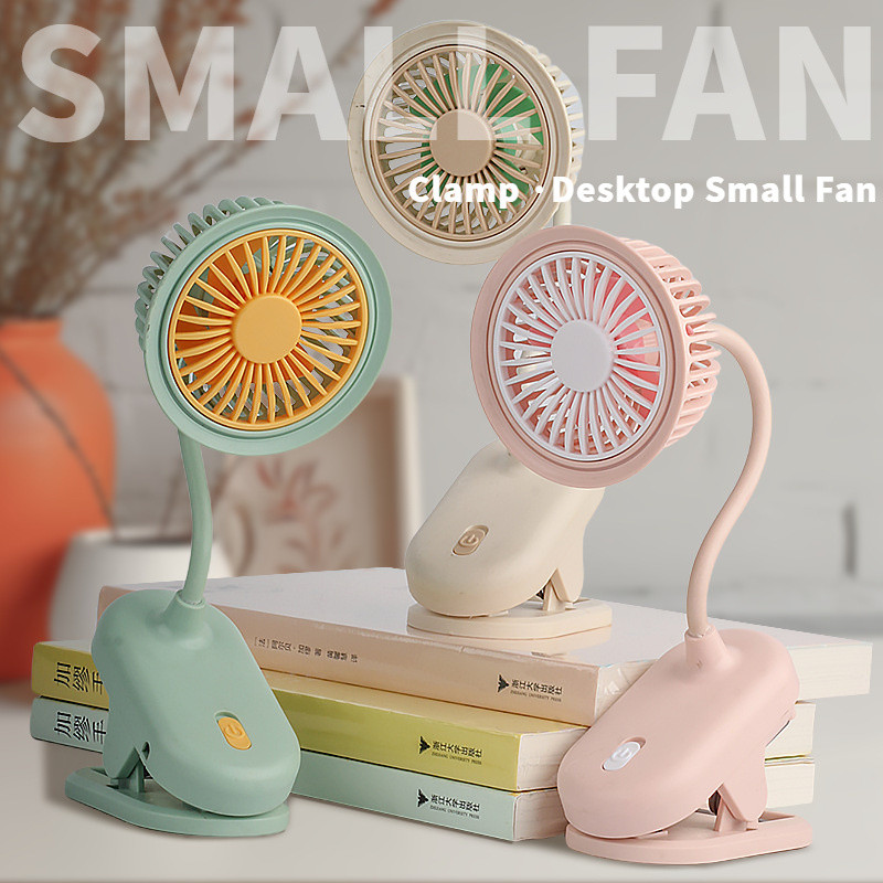 New Clip Fans Mini Stroller Fan 2000mah Universal Desktop Office Fan ...
