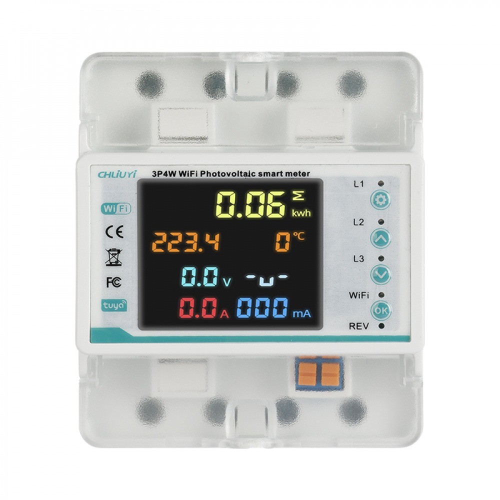 Tuya WiFi Smart 3-phase 4-wire Energy Meter Automatic Reclosure ...