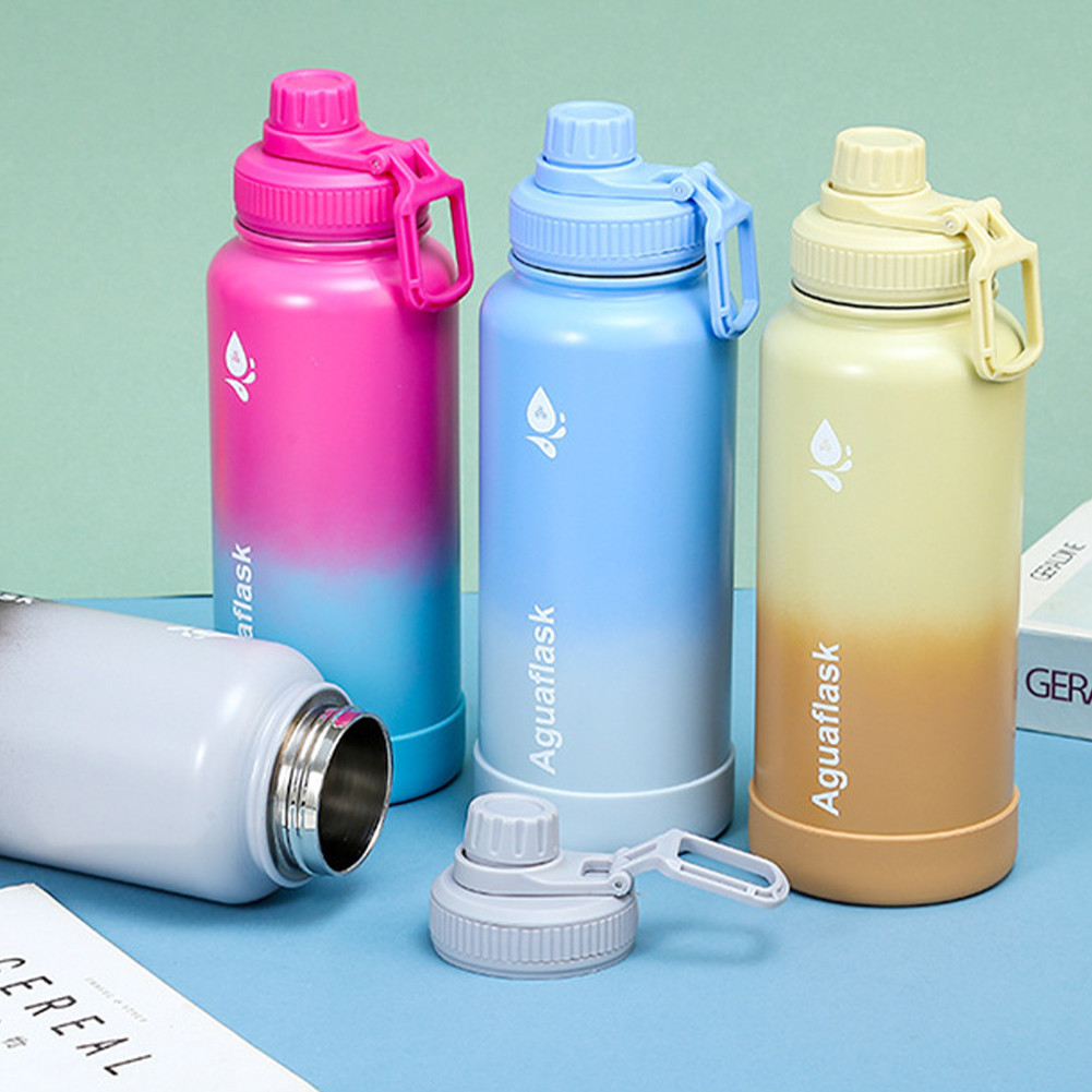 Large 32oz Sports Water Bottle with Vacuum Insulation & Wide Mouth for ...