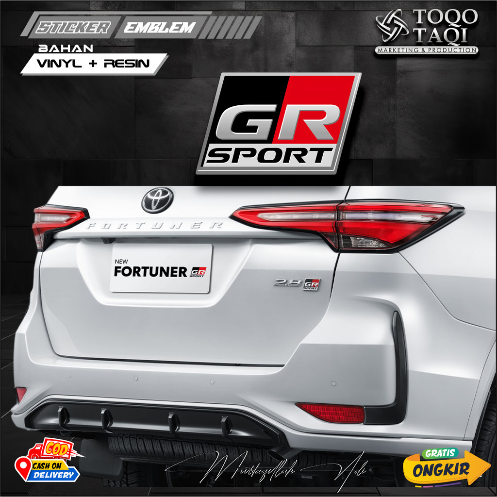 TOYOTA GR SPORT GAZO RACING SPORT CAR LOGO EMBLEM RESIN embossed ...