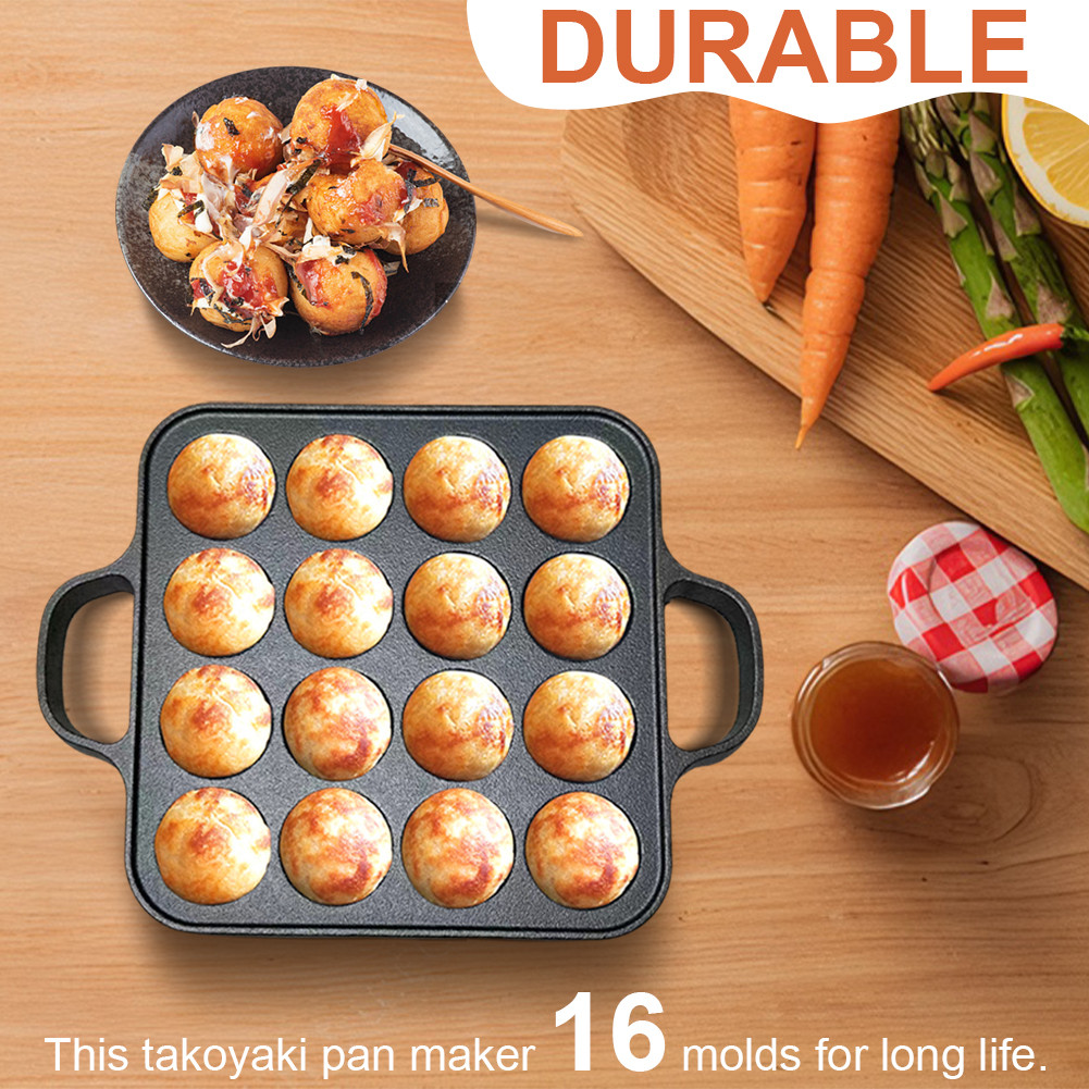 Poêle à Takoyaki, 12 Trous Takoyaki Grill Pan Poffertjes Pan Takoyaki
