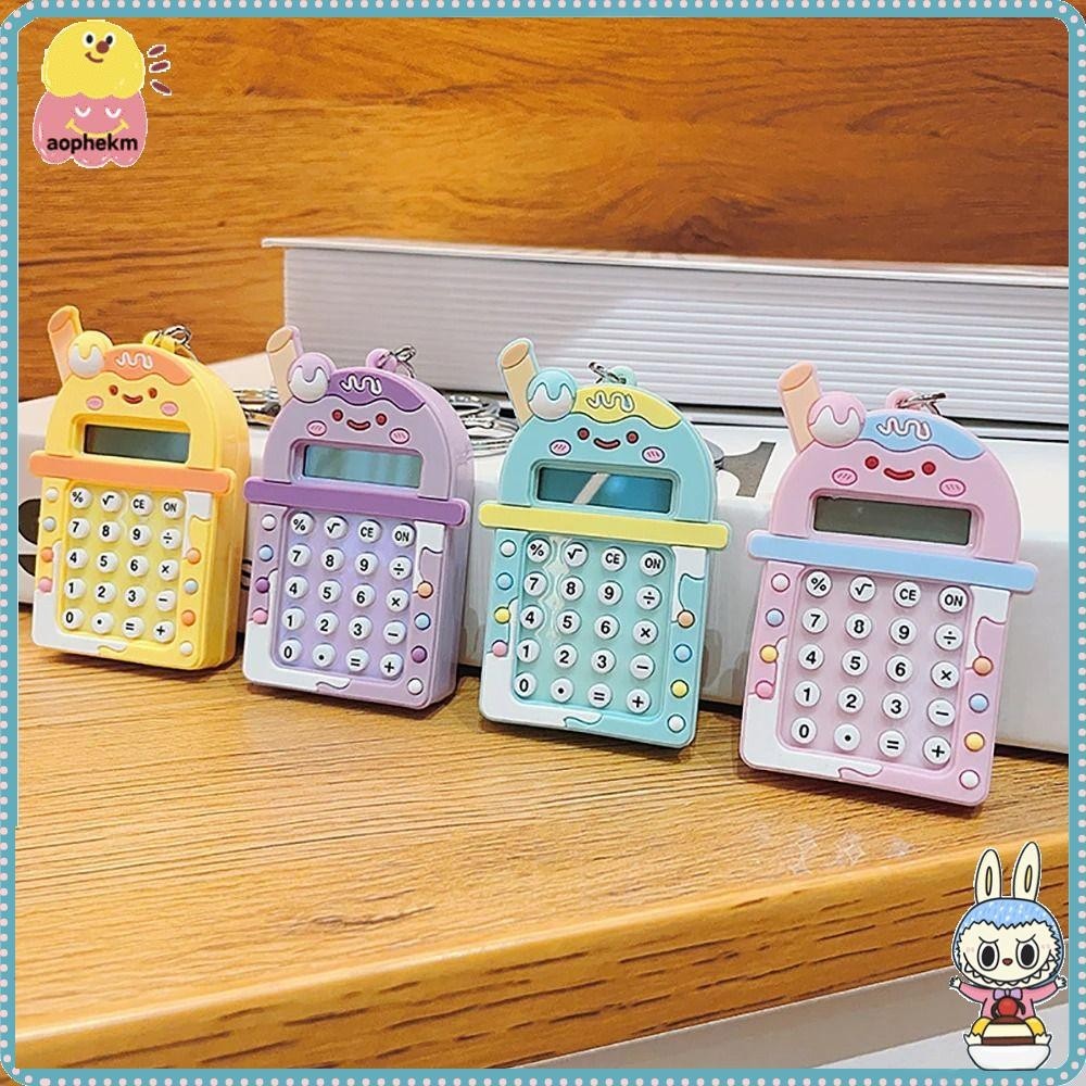 AOPHEKM Mini Calculator, Kawaii Maze Key Chain, Portable Lightweight 8 ...