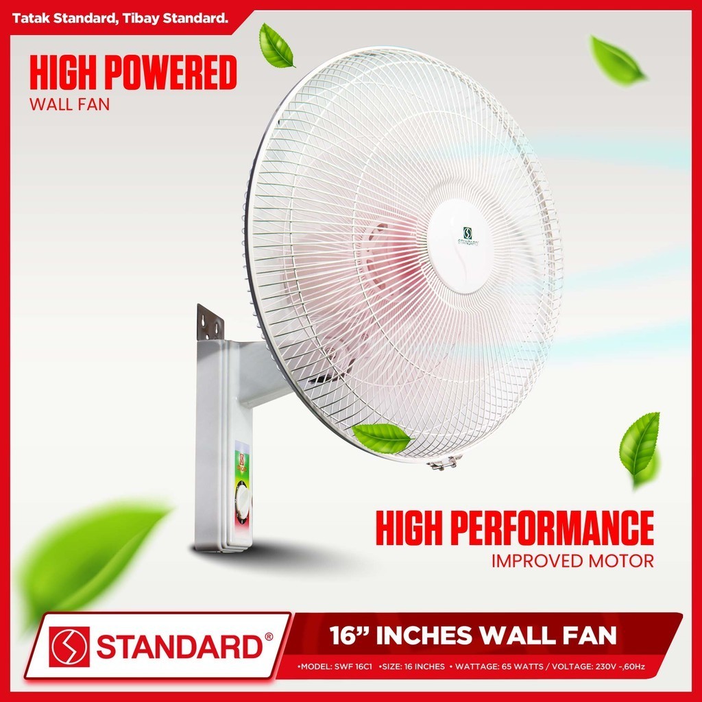 Standard Electric Fan Wall 16 Inches Plastic Blade Yellow Elephant Shopee Philippines