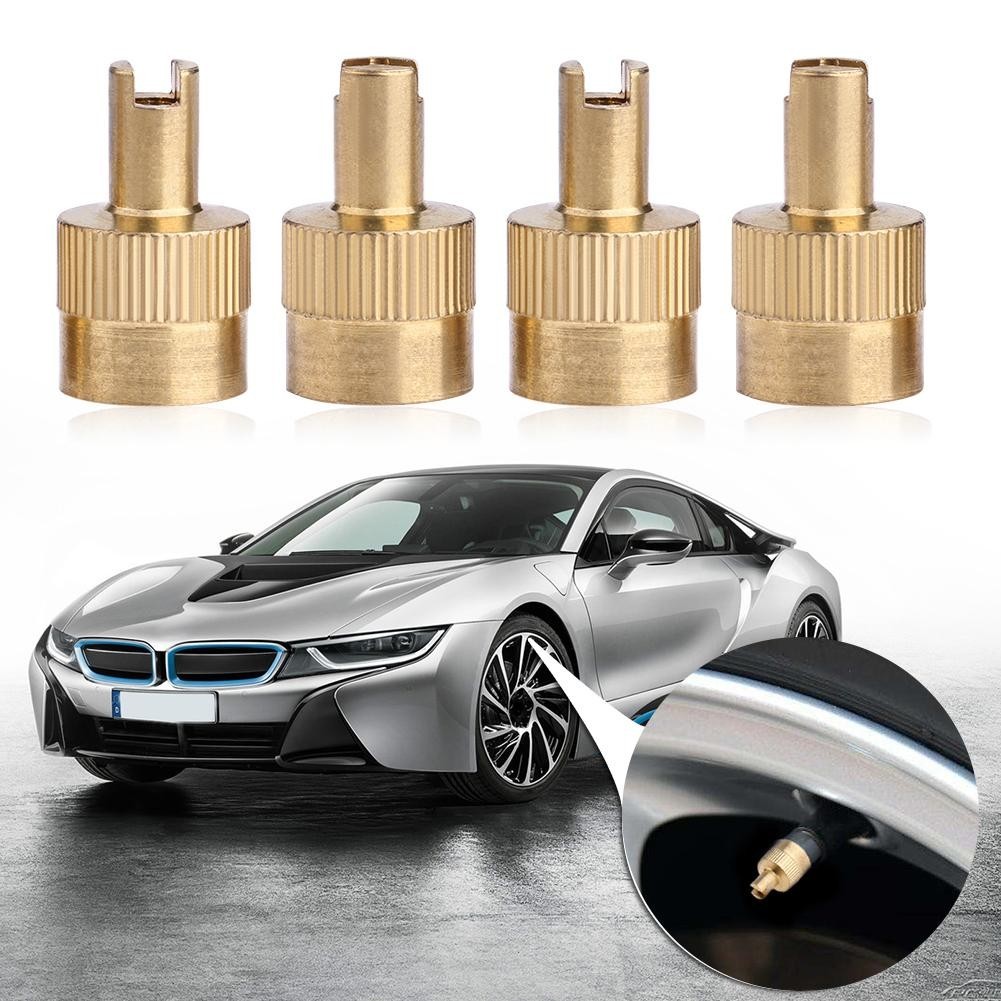 24/40/80pcs Slotted Head Valve Stem Caps with Core Remover Tool for Car ...