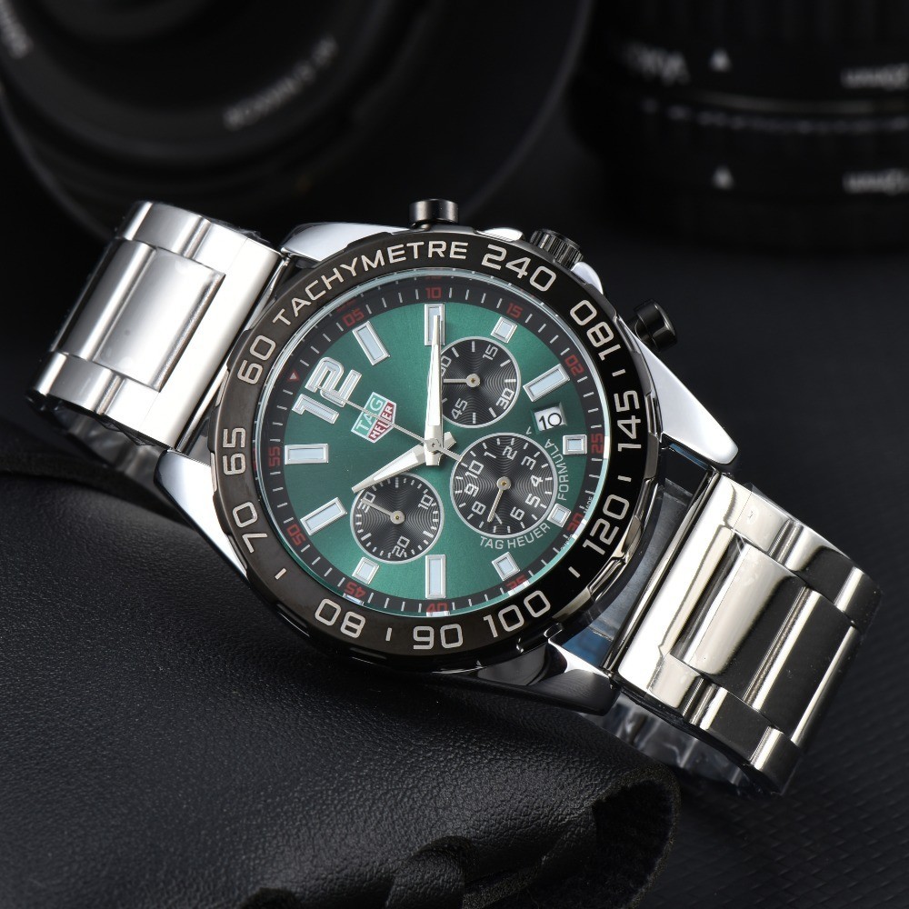 New Fashion 6-Hand Multi-Function Chronograph Running Second Quartz Men ...