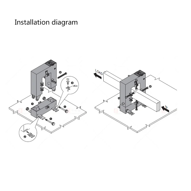 Inner hole size 50*80mm split core Ct clamp on transformer Dp-58 ...