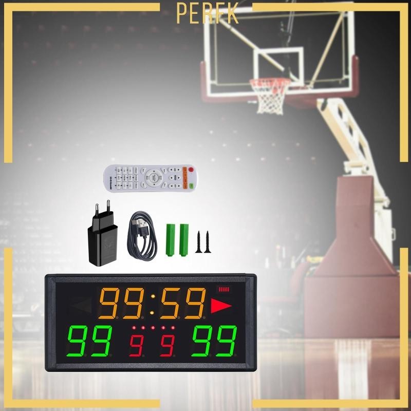 [Perfk] Digital Scoreboard 30M Visual Distance Control Portable Score ...