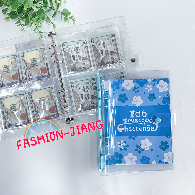 100 envelope savings notebook budget book binding clip 100 envelope ...