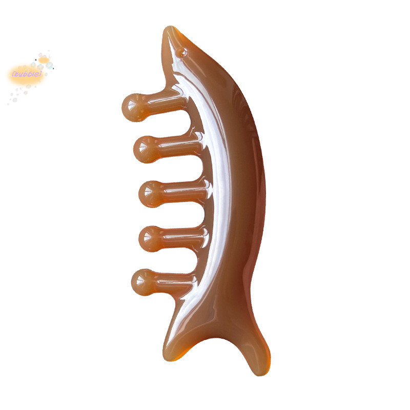 [Bubble] Head Massage Comb Guasha Stick Shark Comb Head Body Pressure ...