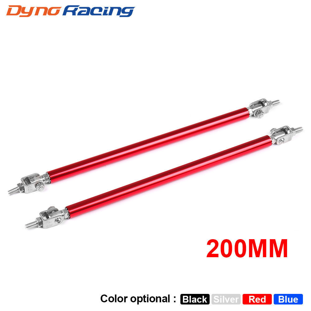 GG+Universal Adjustable 200mm Red Stainless Steel Front Bumper Lip ...