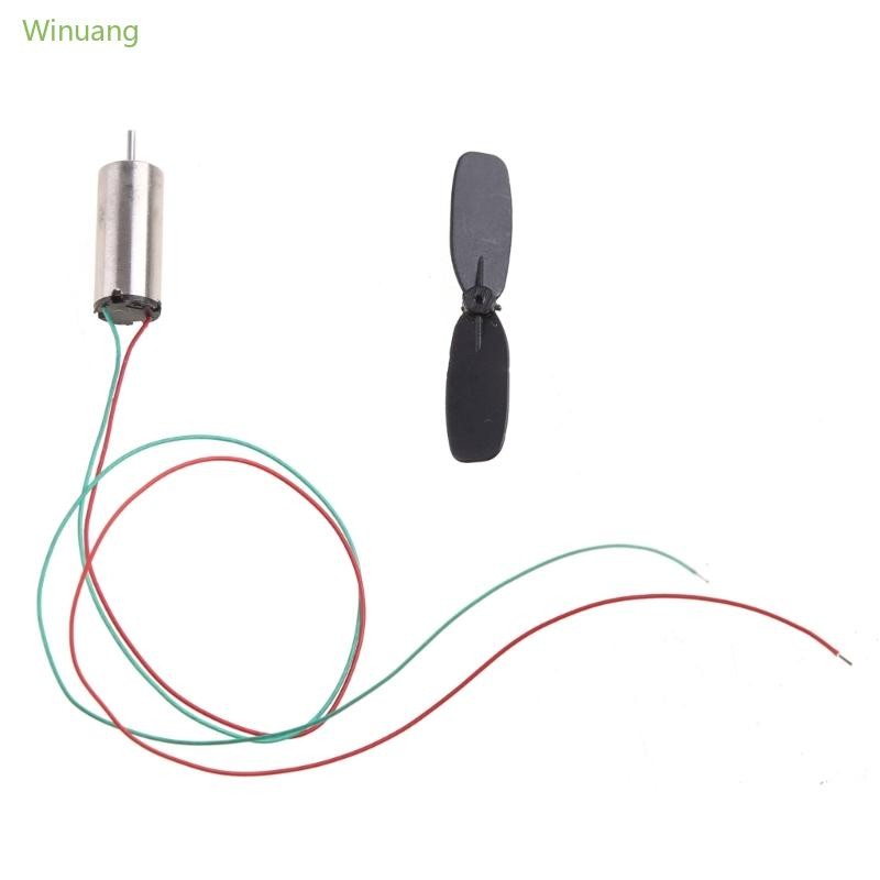 Winu 1 Set 3 7V 48000RPM Coreless Motor + Propeller For RC Aircraft