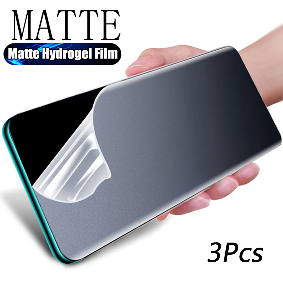 3 Pellicole Protettive Idrogel Opaco Schermo Per IPhone 15 14 13 12 Pro Max XR XS