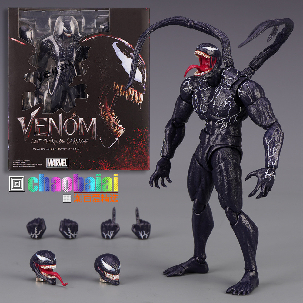 SHF Venom Marvel Movie Ver Change Face Film Articulado Action Figure ...