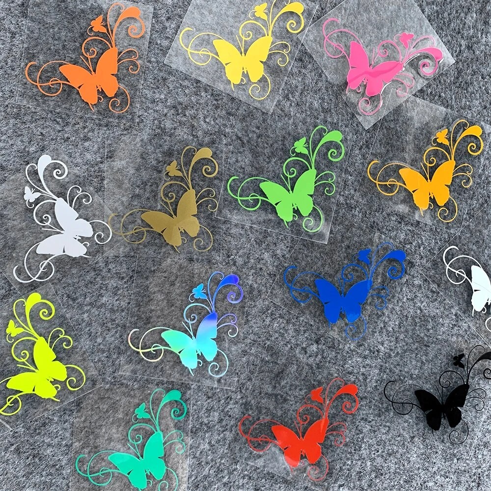 14 Color/Butterfly Motorcycle Accessories helmet Stickers Motorcycle ...