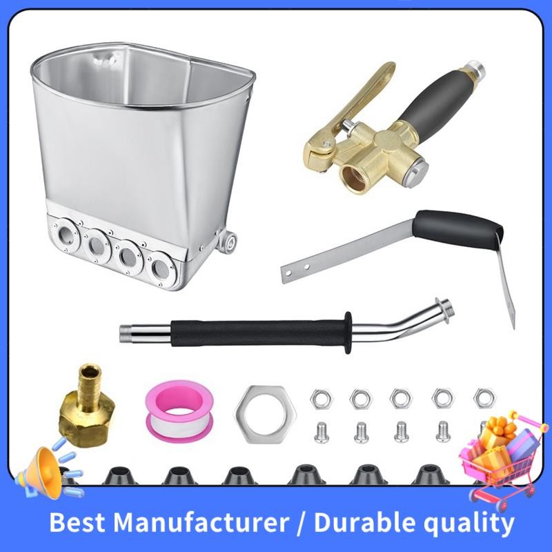 Wall Mortar Sprayer Wall Stucco Shovel Hopper Ladle Cement Mortar