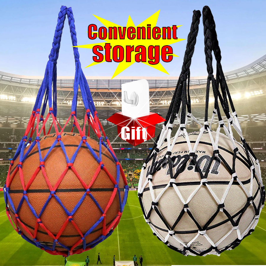 Basketball Net Bag Soccer Football Mesh Storage Sports Ball Holder ...