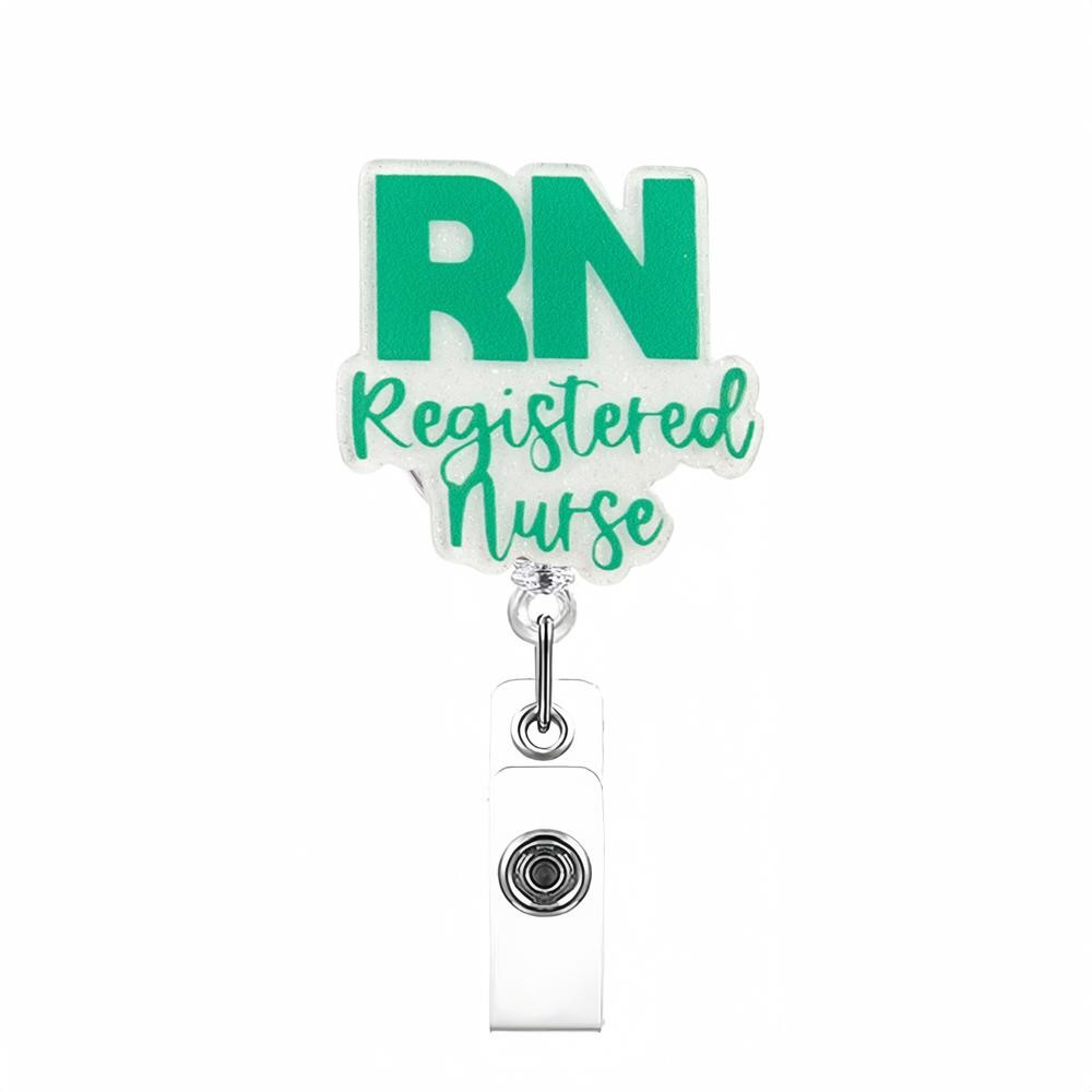 RN Nurse Badge Reel Retractable Nursing ID Clip Nursing Badge Holder — free download